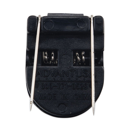 Wall Clips for Fabric Panels, 40 Sheet Capacity, Black, 20/Box