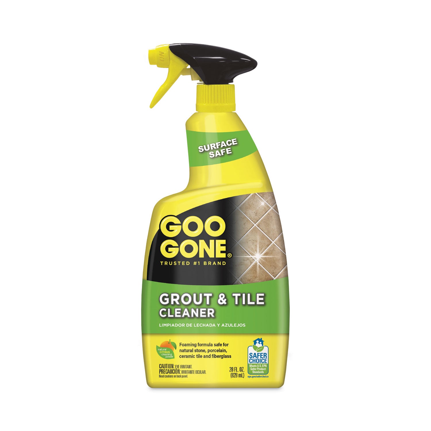Grout And Tile Cleaner, Citrus Scent, 28 Oz Trigger Spray Bottle, 6/ct