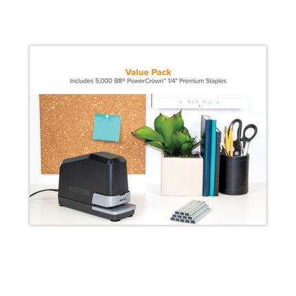 B8 Impulse 45 Electric Stapler, 45-Sheet Capacity, Black