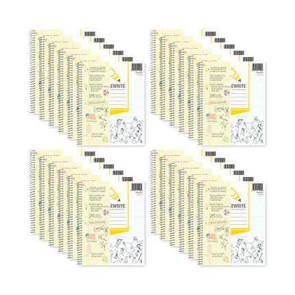 DoodleWrite Notebooks, 1-Subject, Medium/College Rule, White Cover, (60) 11.25 x 9.25 Sheets, 24/Carton