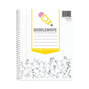 DoodleWrite Notebooks, 1-Subject, Medium/College Rule, White Cover, (60) 11.25 x 9.25 Sheets, 24/Carton