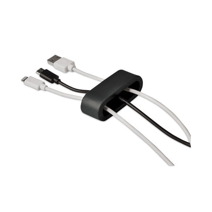 Multi Channel Cable Holder, 2" x 2", Black