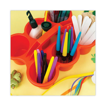 Little Artist Antimicrobial Six-Cup Caddy, Red