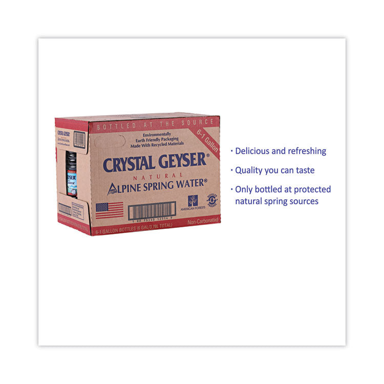 Alpine Spring Water, 1 Gal Bottle, 6/Carton