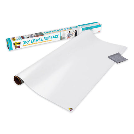 Dry Erase Surface, Laminate Film, 96" x 7 mil x 48", White