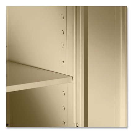 78" High Deluxe Cabinet, 36w X 18d X 78h, Light Gray