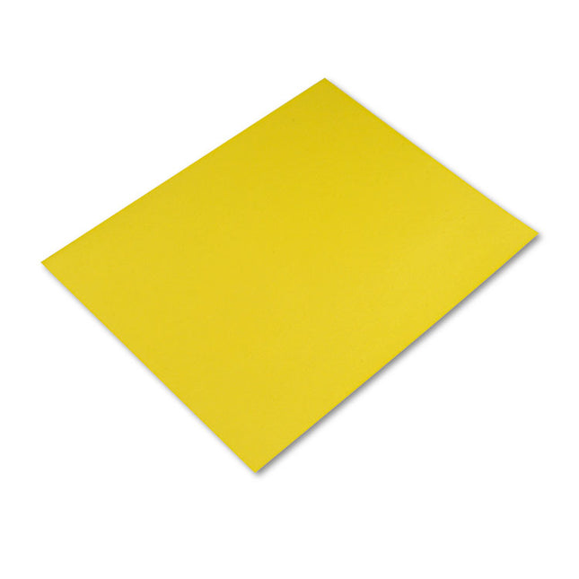 Four-Ply Railroad Board, 22 X 28, Lemon Yellow, 25/carton