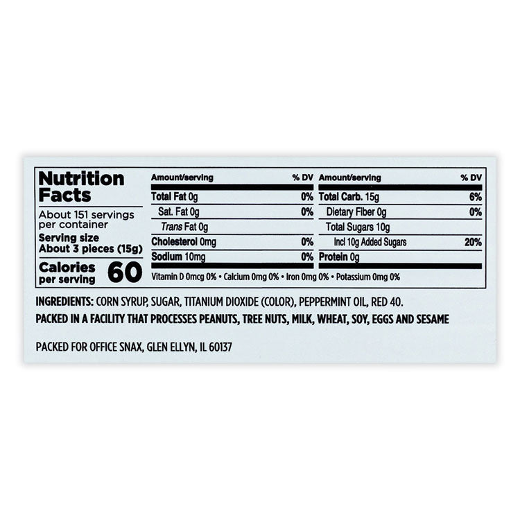 Candy Assortments, Peppermint Candy, 5 lb Box