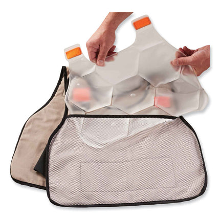 Chill-Its 6220 Phase Change Cooling Vest Charge Packs, Small/Medium, 12 x 16.25