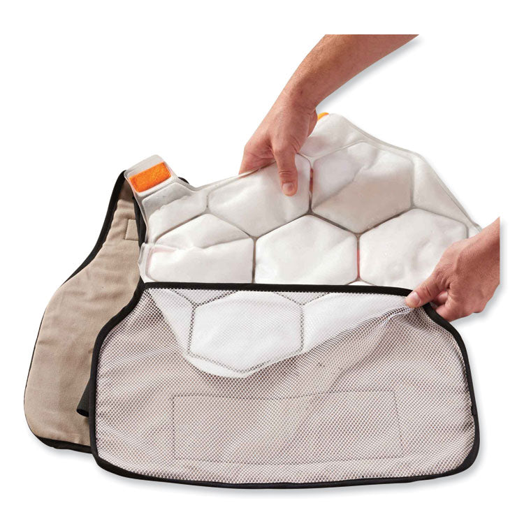 Chill-Its 6220 Phase Change Cooling Vest Charge Packs, Small/Medium, 12 x 16.25