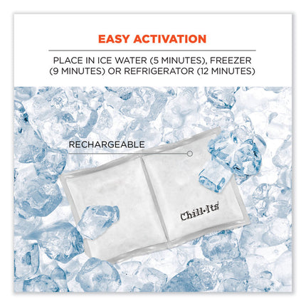 Chill-Its 6283 Rechargeable Phase Change Ice Pack, 3 x 6