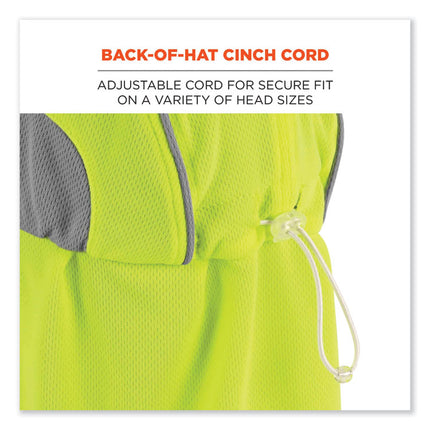 Chill-Its 6650 High-Performance Hat Plus Neck Shade, Polyester, One Size Fits Most, Lime
