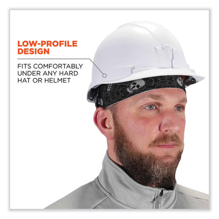Chill-Its 6630 High-Performance Terry Cloth Skull Cap, Polyester, One Size Fits Most, Skulls