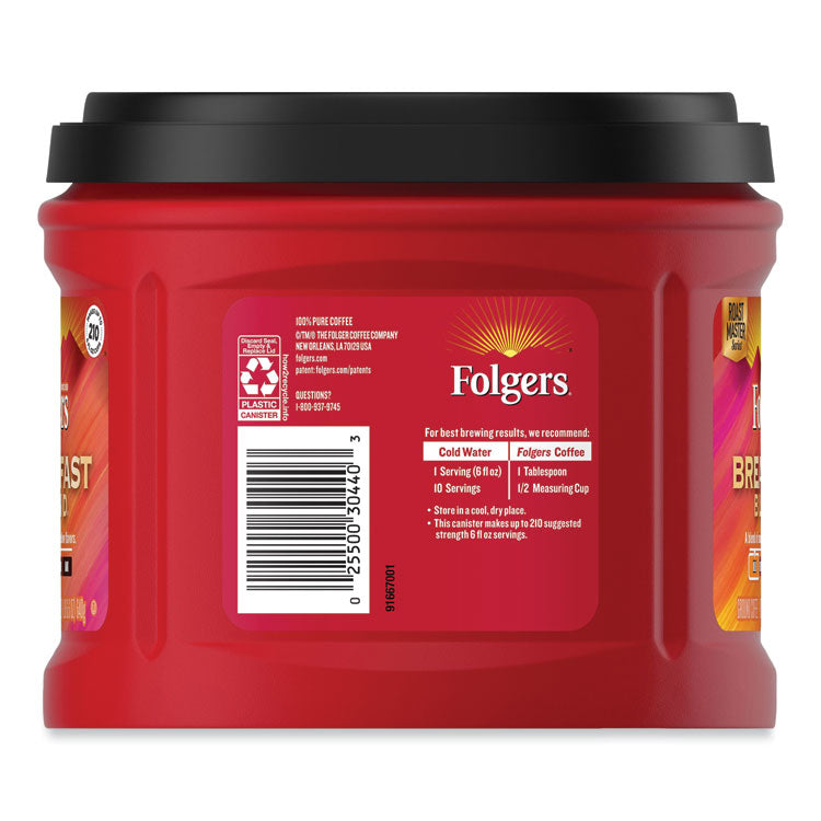 Coffee, Breakfast Blend, 22.6 oz Canister