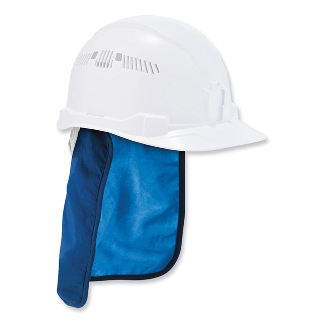Chill-Its 6717CT Cooling Hard Hat Pad and Neck Shade - PVA, 12.5 x 9.75, Blue