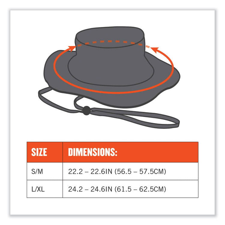 Chill-Its 8936 Lightweight Mesh Paneling Ranger Hat, Small/Medium, Khaki