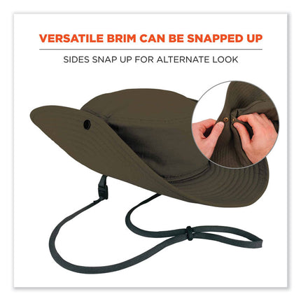 Chill-Its 8936 Lightweight Mesh Paneling Ranger Hat, Large/X-Large, Olive