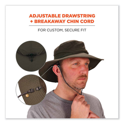 Chill-Its 8936 Lightweight Mesh Paneling Ranger Hat, Large/X-Large, Olive