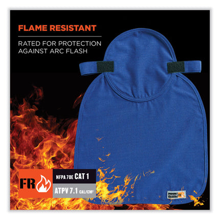 Chill-Its 6717FR FR Cooling Hard Hat Pad and Neck Shade, 12.5 x 9.75, Blue