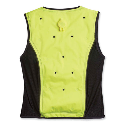 Chill-Its 6685 Premium Dry Evaporative Cooling Vest with Zipper, Nylon, X-Large, Lime