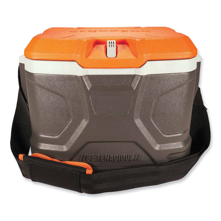 Chill-Its 5170 17-Quart Industrial Hard Sided Cooler, Orange/Gray, 30/Pallet