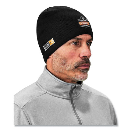 N-Ferno 6820 FR Cotton Fleece Knit Hat, One Size Fits Most, Black