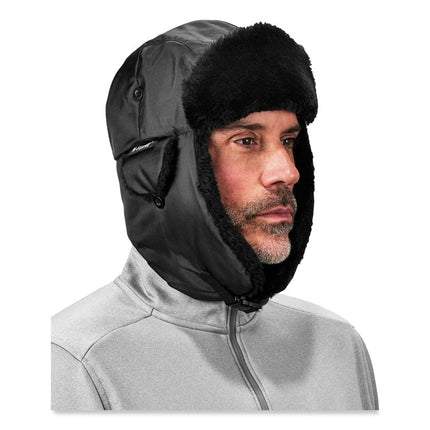 N-Ferno 6802 Classic Trapper Hat, Small/Medium, Black