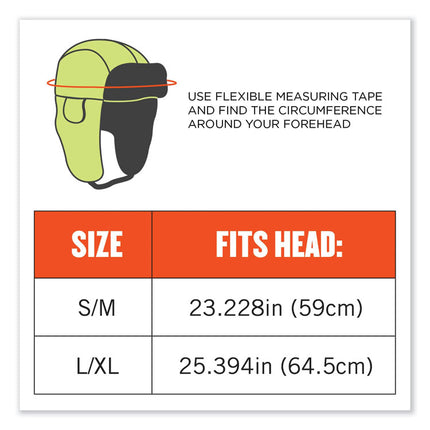N-Ferno 6802 Classic Trapper Hat, Small/Medium, Lime