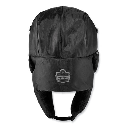 N-Ferno 6802Z Zippered Trapper Hat, Small/Medium, Black