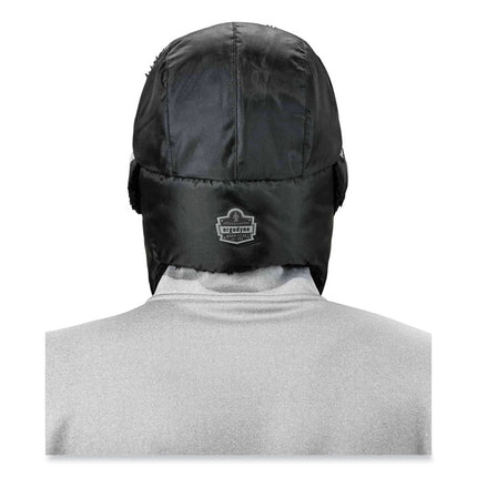 N-Ferno 6802Z Zippered Trapper Hat, Small/Medium, Black