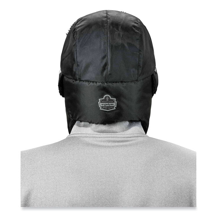 N-Ferno 6802Z Zippered Trapper Hat, Small/Medium, Black