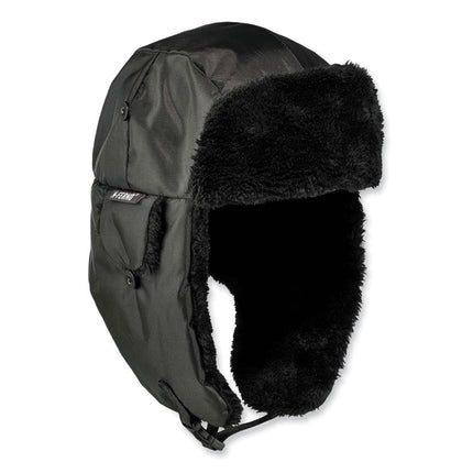 N-Ferno 6802Z Zippered Trapper Hat, Large/X-Large, Black