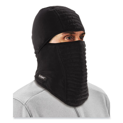 N-Ferno 6955 Insulated 3-Layer Balaclava Face Mask, Polartec FR Power Grid Fleece/Polyester/Spandex, One Size, Black