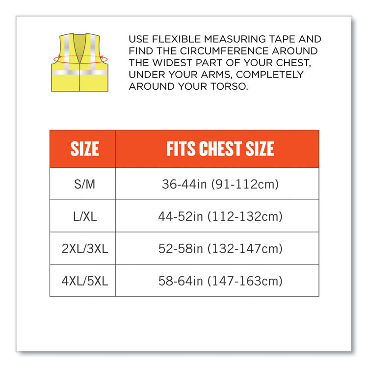 GloWear 8261FRHL Class 2 Dual Compliant FR Hook and Loop Safety Vest, 4X-Large/5X-Large, Lime