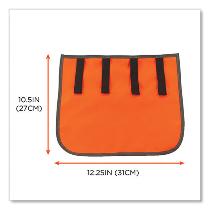 GloWear 8006 Hi-Vis Hard Hat Neck Shade, 12.25 x 10.5, Orange