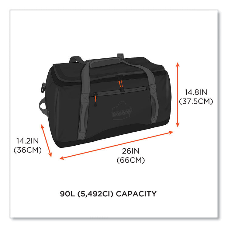 Arsenal 5031 Water-Resistant Duffel Bag, Medium, 14.2 x 26 x 14.8, Black
