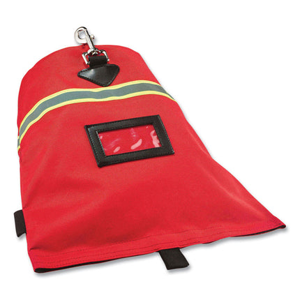 Arsenal 5082 SCBA Mask Bag with Hook-and-Loop Closure, 8.5 x 8.5 x 14, Red