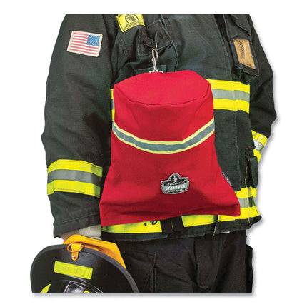 Arsenal 5082 SCBA Mask Bag with Hook-and-Loop Closure, 8.5 x 8.5 x 14, Red