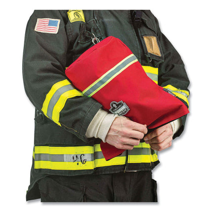 Arsenal 5082 SCBA Mask Bag with Hook-and-Loop Closure, 8.5 x 8.5 x 14, Red