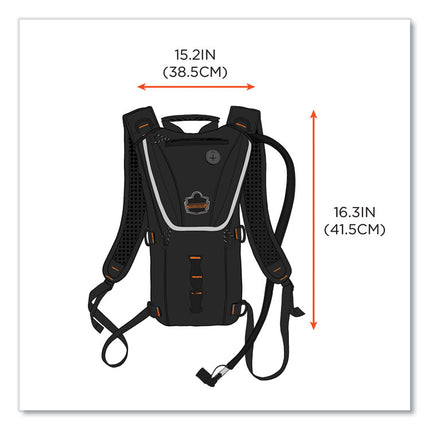 Chill-Its 5156 Low Profile Hydration Pack, 3 L, Black