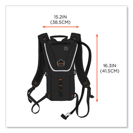 Chill-Its 5156 Low Profile Hydration Pack, 3 L, Black