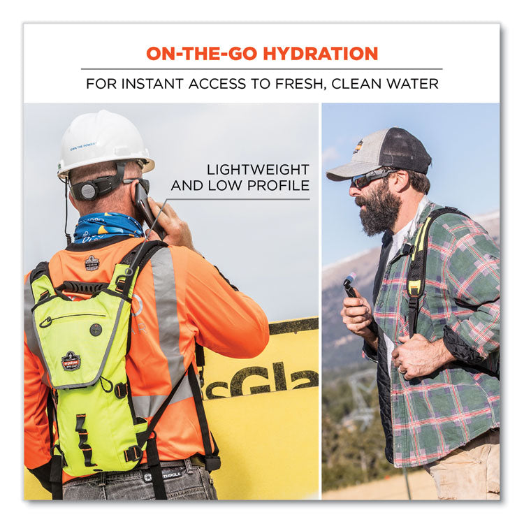 Chill-Its 5156 Low Profile Hydration Pack, 3 L, Hi-Vis Lime