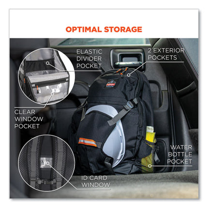 Arsenal 5188 PPE Jobsite Backpack, 7 x 15 x 20, Black