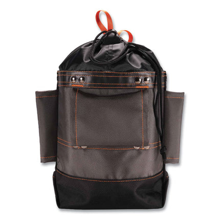 Arsenal 5926 Topped Bolt Bag Tool Pouch, Short, 5 x 10 x 9, Ballistic Polyester, Black/Gray