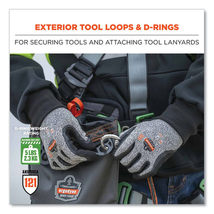 Arsenal 5926 Topped Bolt Bag Tool Pouch, Short, 5 x 10 x 9, Ballistic Polyester, Black/Gray