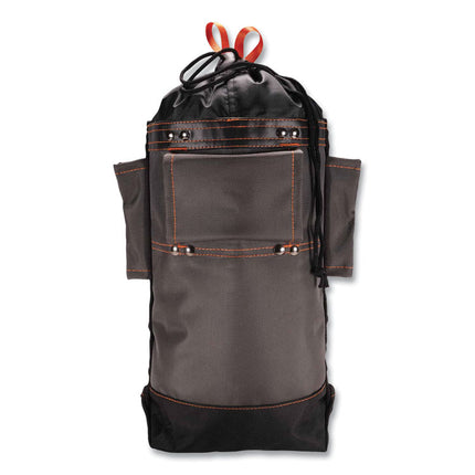 Arsenal 5928 Topped Bolt Bag Tool Pouch, Tall, 5 x 10 x 13, Ballistic Polyester, Black/Gray