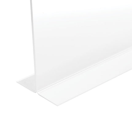 Anti-Glare Stand Up Double Sided Sign Holder, 8.5 X 11, Clear
