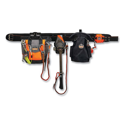 Arsenal 5527 Premium Topped Tool Pouch with Hinged Closure, 6 x 10 x 11.5, Polyester, Orange