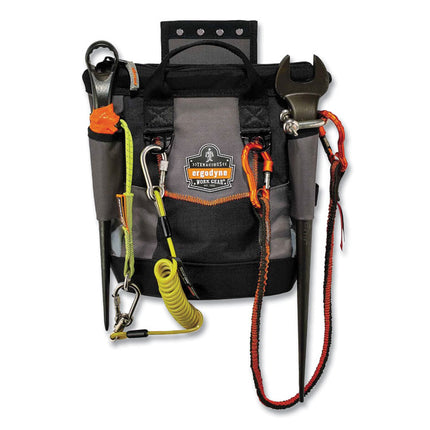 Arsenal 5517 Premium Topped Tool Pouch with Zipper, 6 x 10 x 11.5, Polyester, Black