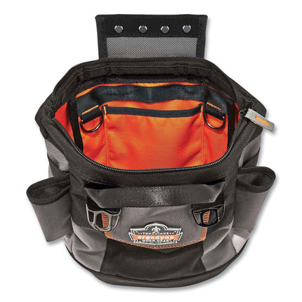 Arsenal 5517 Premium Topped Tool Pouch with Zipper, 6 x 10 x 11.5, Polyester, Black